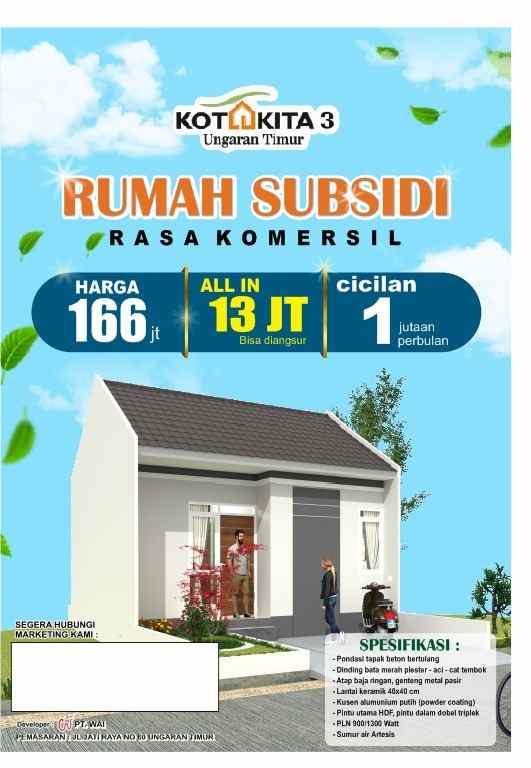 dijual rumah ungaran timur