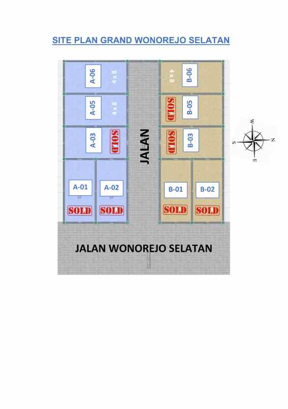 dijual rumah wonorejo selatan