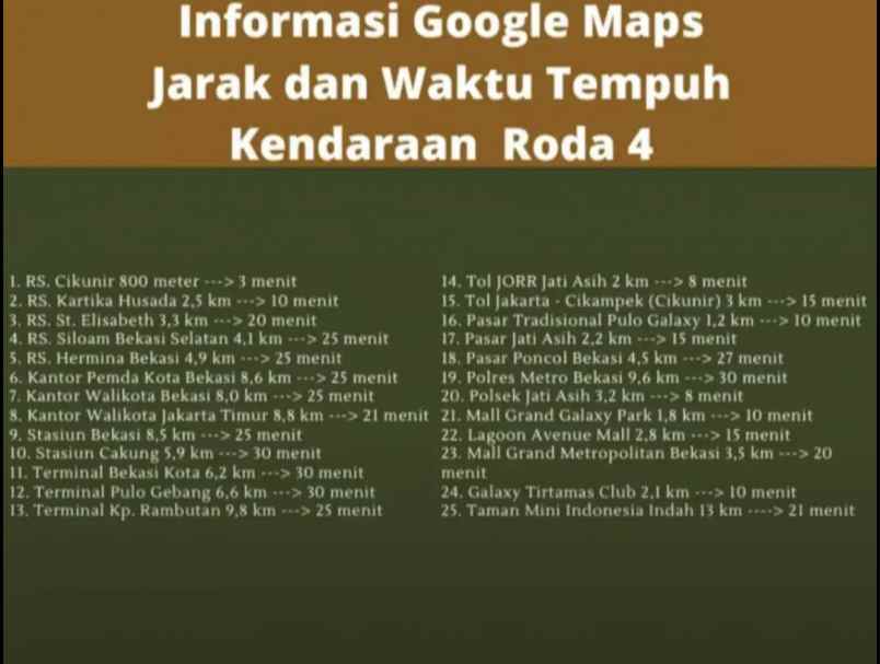 dijual tanah cikunir