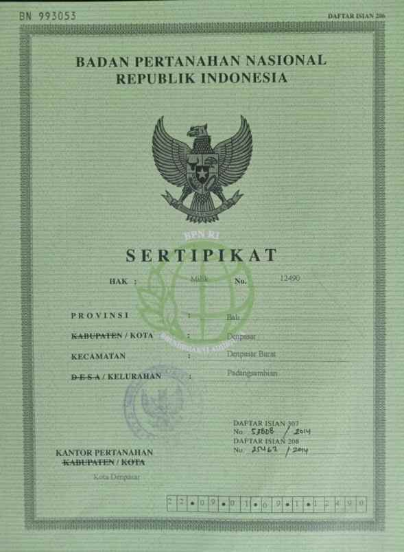 dijual tanah jl gunung talang