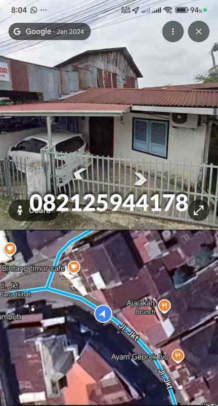 dijual tanah jl jakarta parik rantang