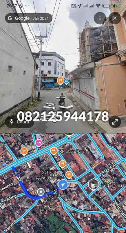 dijual tanah jl jakarta parik rantang