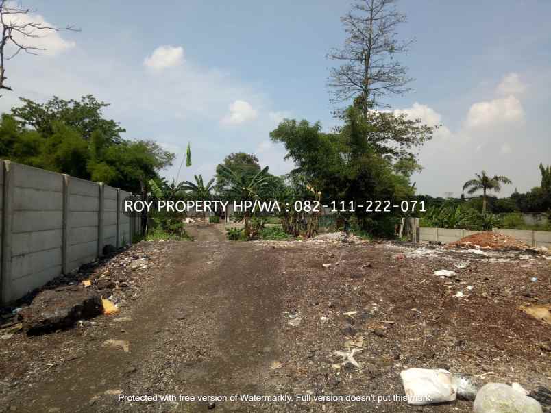 dijual tanah jl raya penggilingan