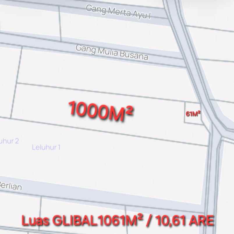 dijual tanah lp kerobokan