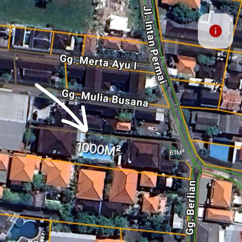 dijual tanah lp kerobokan