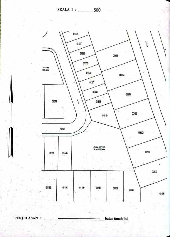 dijual tanah perumahan citra garden