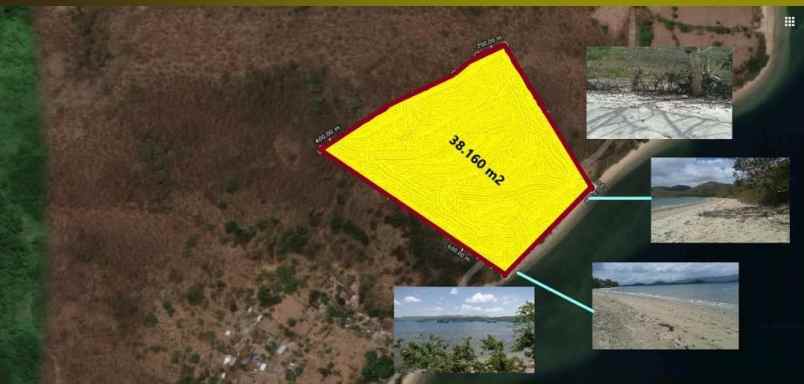 dijual tanah pinggir pantai