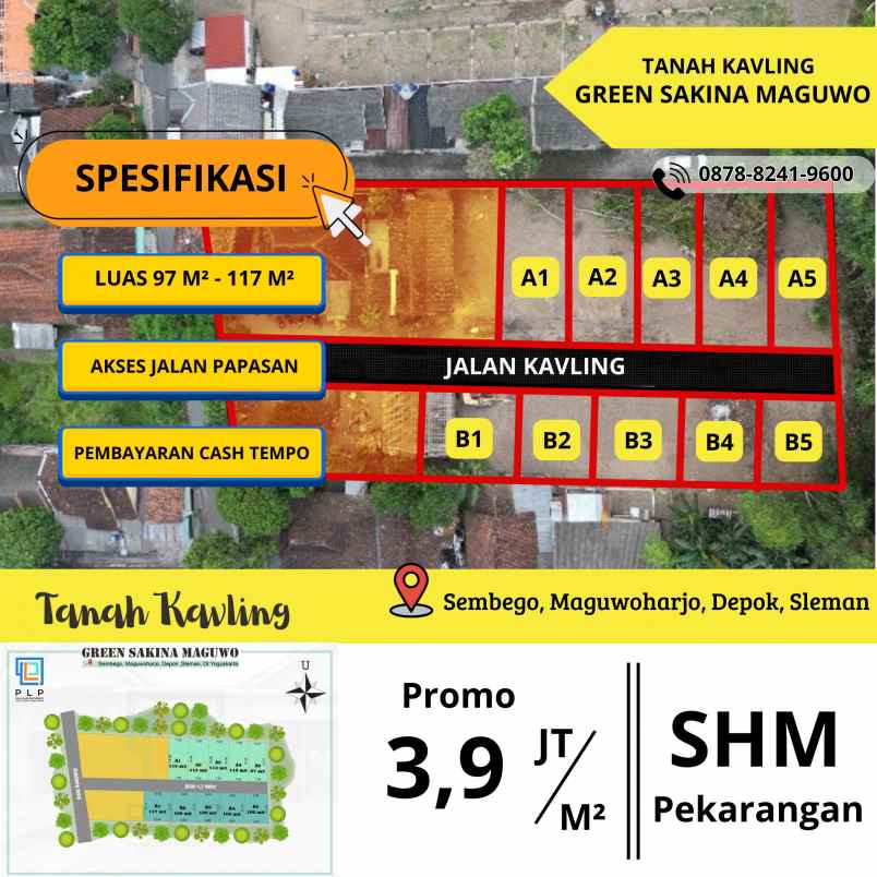 dijual tanah sembego maguwoharjo depok