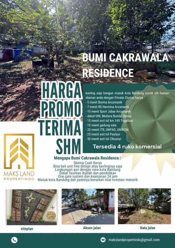 dijual tanah sindang jaya