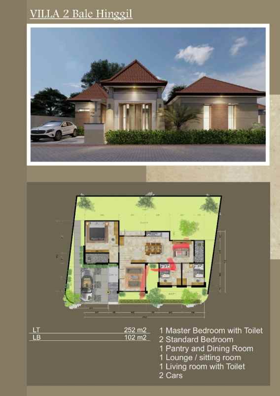 dijual villa wringinputih borobudur