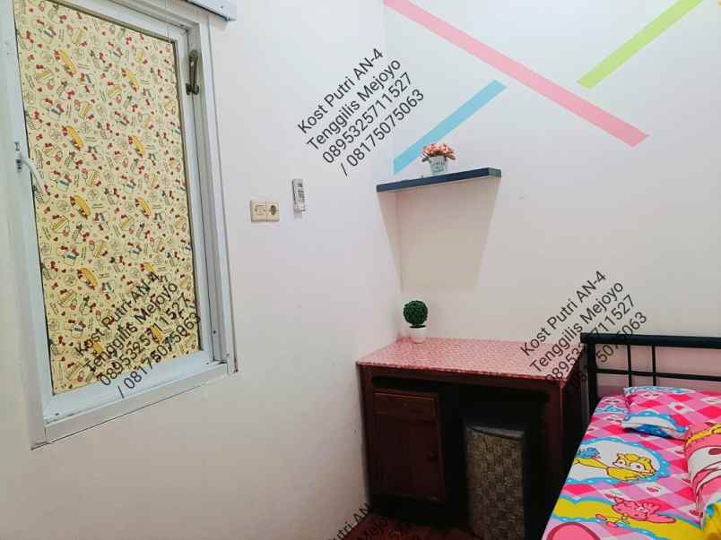 disewakan kost kost putri pelangi an 4 jl