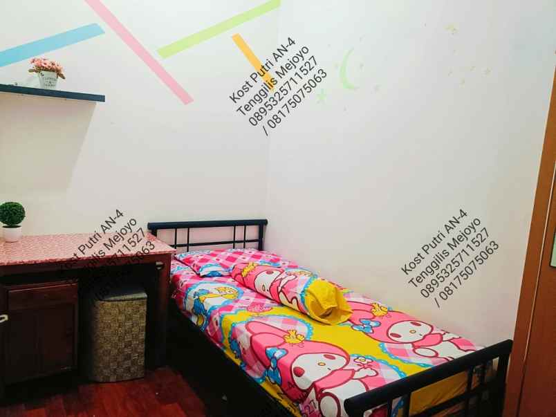 disewakan kost kost putri pelangi an 4 jl