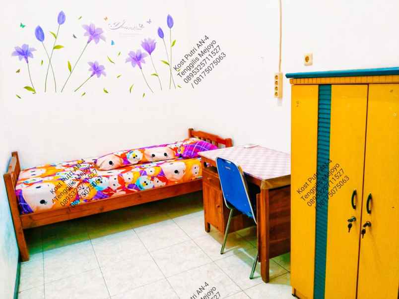 disewakan kost kost putri pelangi an 4 jl