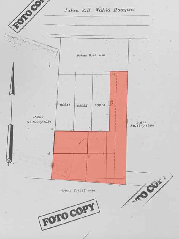 for sale ruko wahid hasyim jakarta pusat