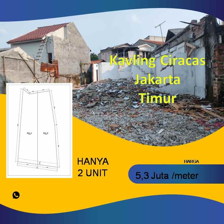 jual kavling di ciracas jakarta timur lokasi strategis