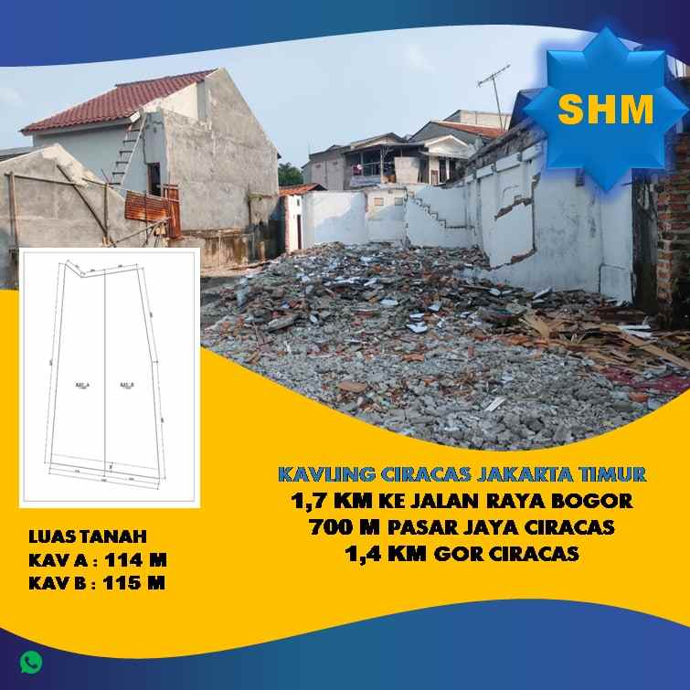 jual kavling di ciracas jakarta timur lokasi strategis