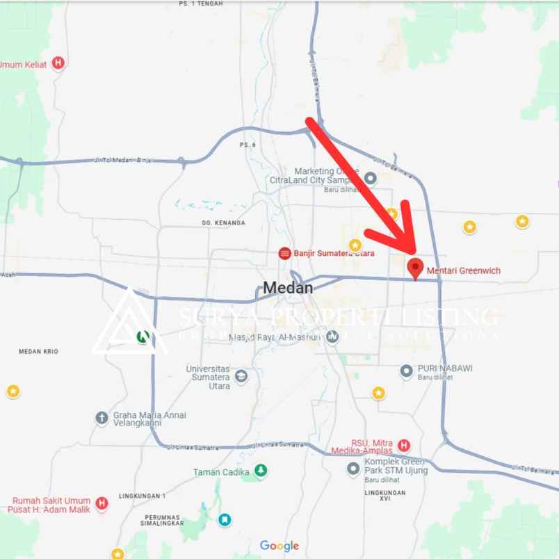 komplek mentari greenwich medantembung