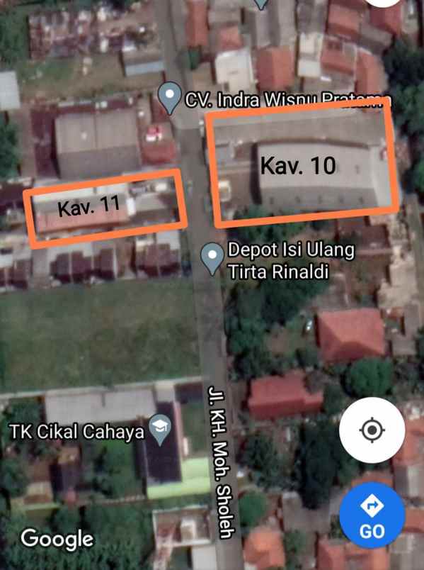 ruko gudang kantor pasirjambu bogor