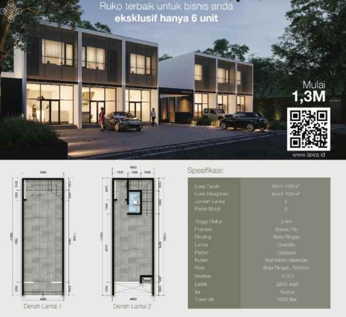 ruko gudang kantor sukmajaya depok