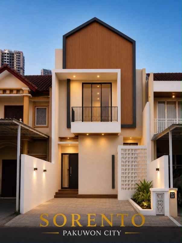 rumah 2 lantai cluster sorento pakuwon city
