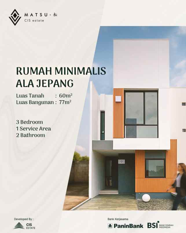 rumah 2 lantai minimalis dekat mrt 1 4 m an