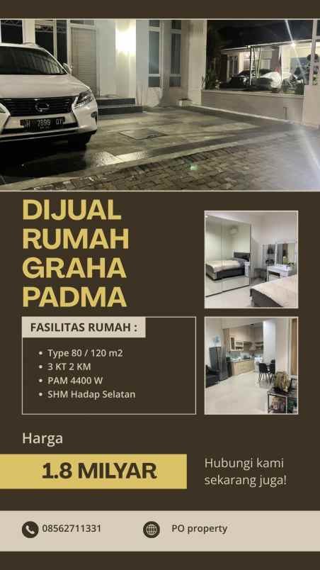 rumah hook full furnished graha padma semarang