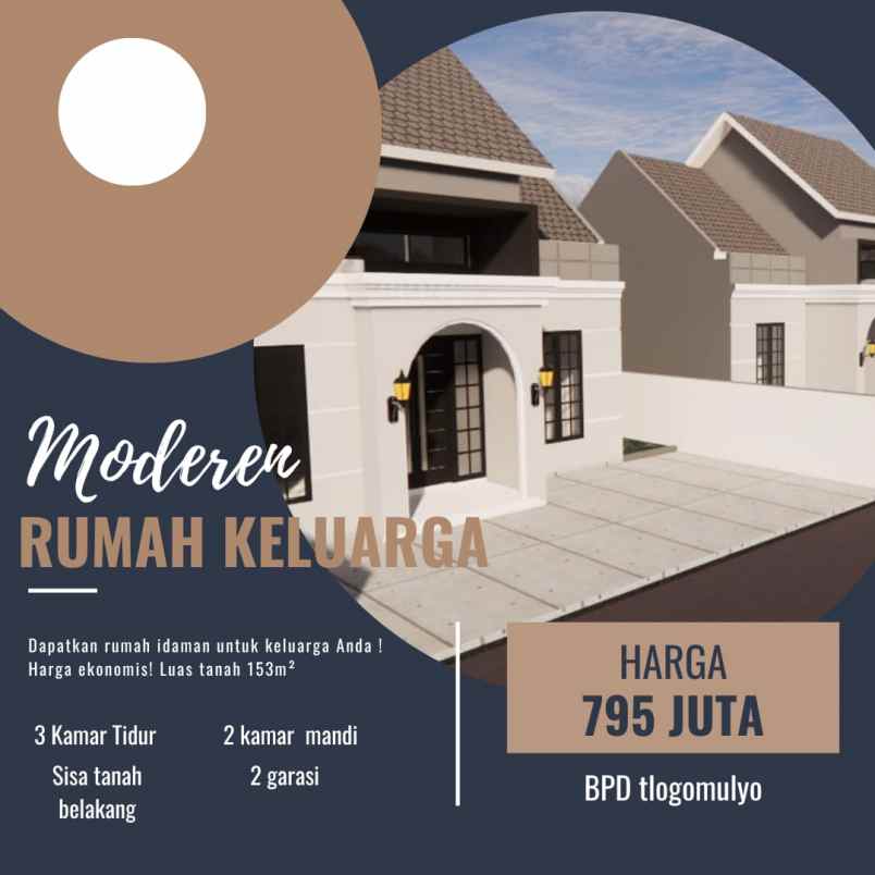 rumah luas siap huni perumahan bpd 3 4 tlogomulyo