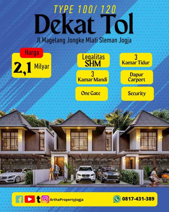 rumah mewah dijual palagan mlati jombor