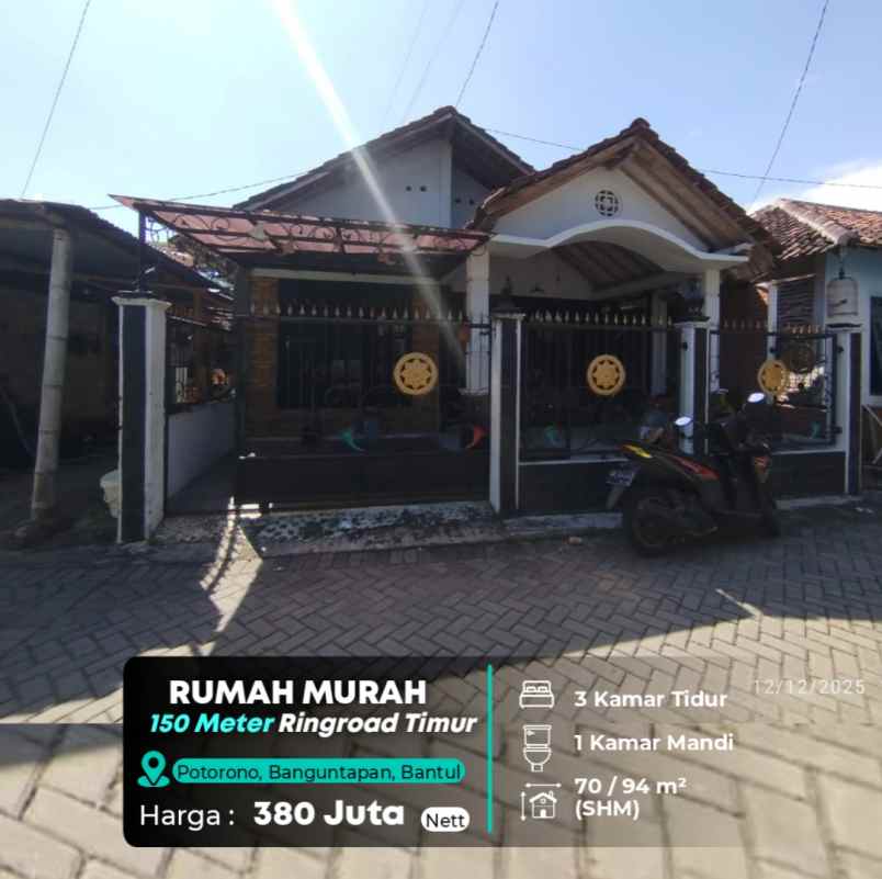 rumah murah 150 meter ke ringroad timur kotagede jogja