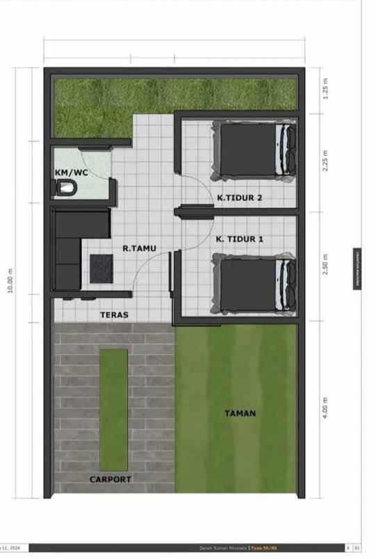 rumah subsidi berlokasi di toyomarto singosari