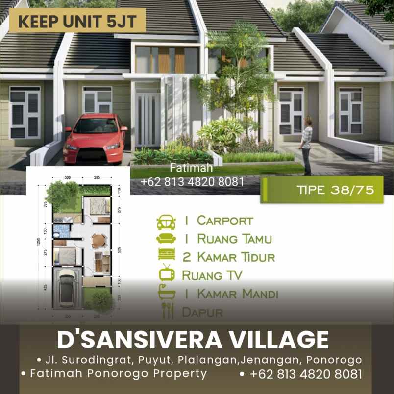 rumah syariah minimalis modern ponorogo