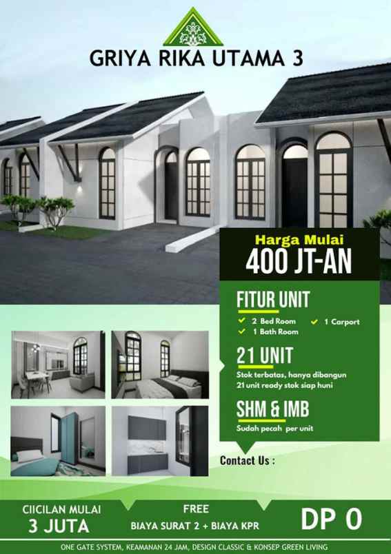 rumah tanpa dp di kalisuren bogor dekat tol