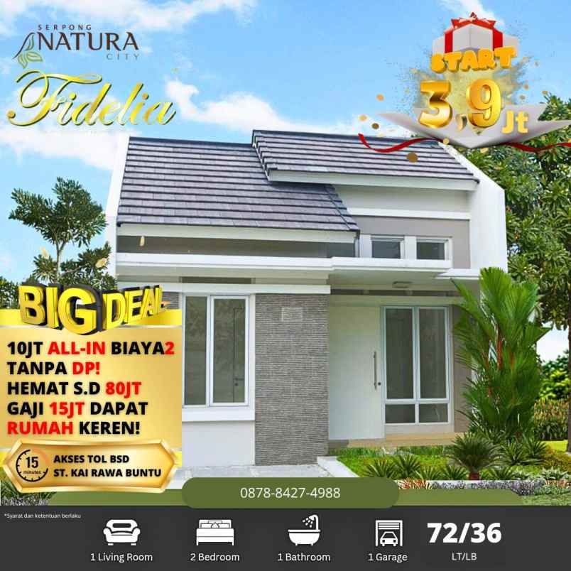 serpong natura city siap huni