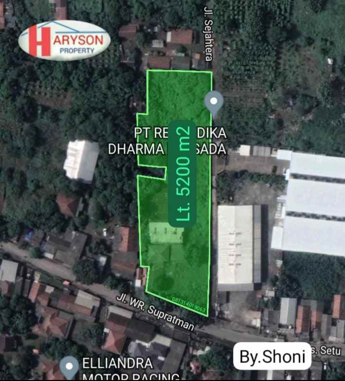 tanah industri 5200 n2 cikarang barat