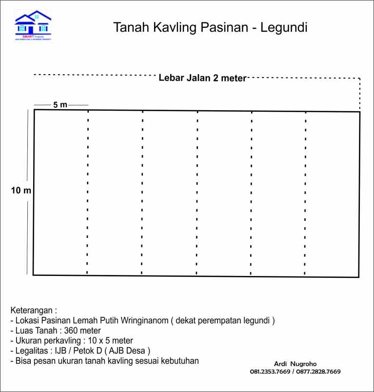 tanah kavling legundi siap bangun