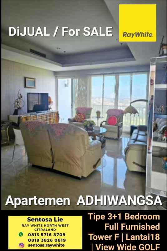 dijual apartemen jalan mayjen yono soewoyo