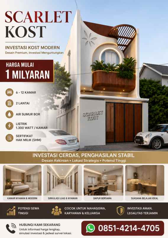 dijual kost jalan gkpn