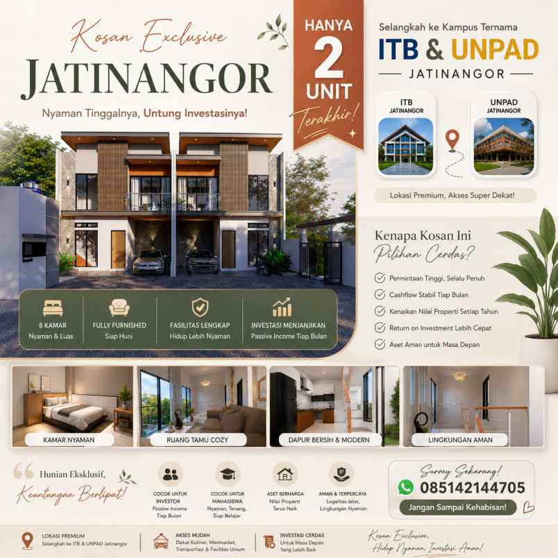 dijual kost puri indah jatinangor
