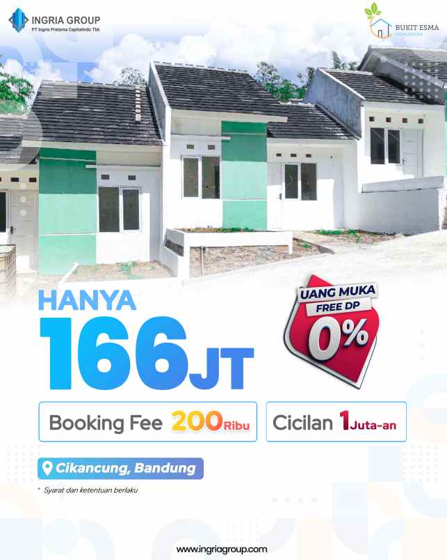 dijual perumahan murah di bandung timur npa dp