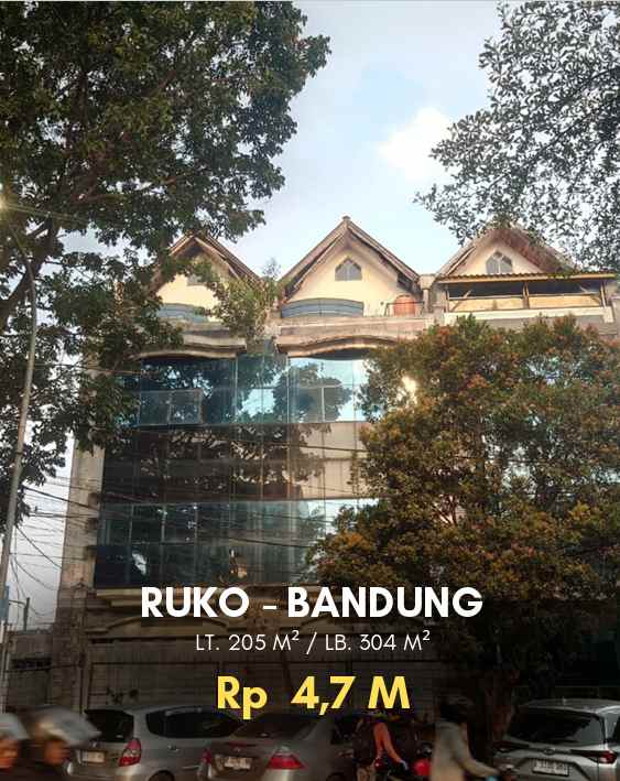 dijual ruko gudang kantor jl lengkong besar no 141a