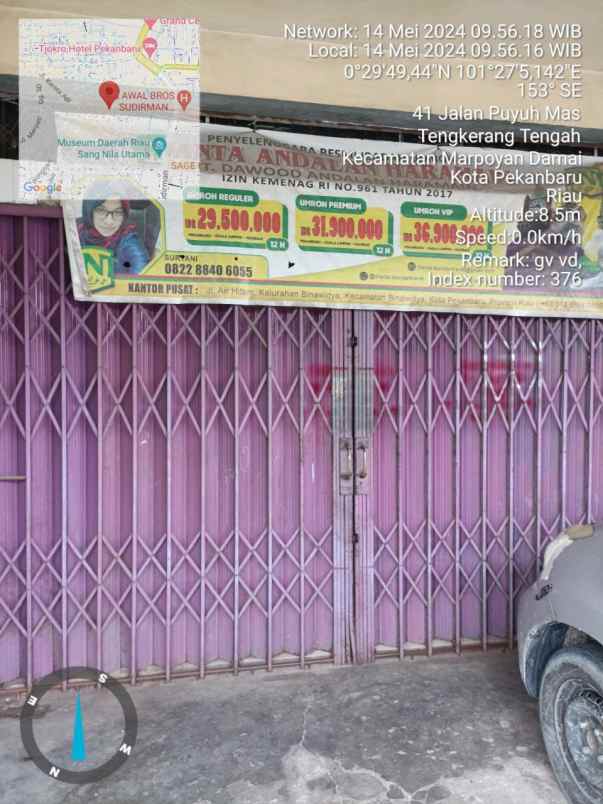dijual ruko gudang kantor jl puyuh mas