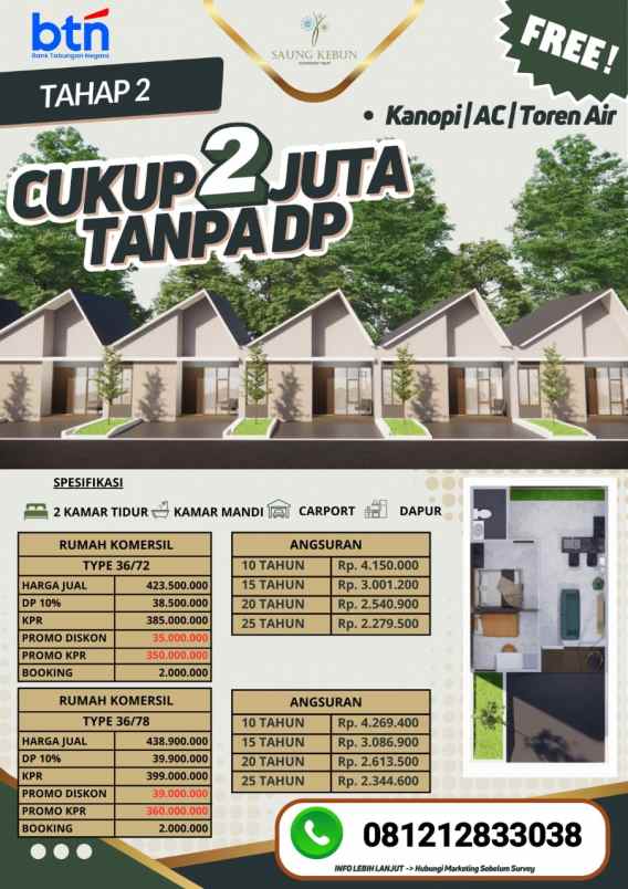 dijual rumah bengle
