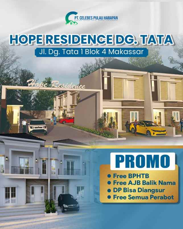 dijual rumah di hope residence dg tata