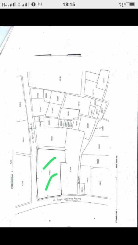 dijual rumah hitung tanah di jakarta selatan