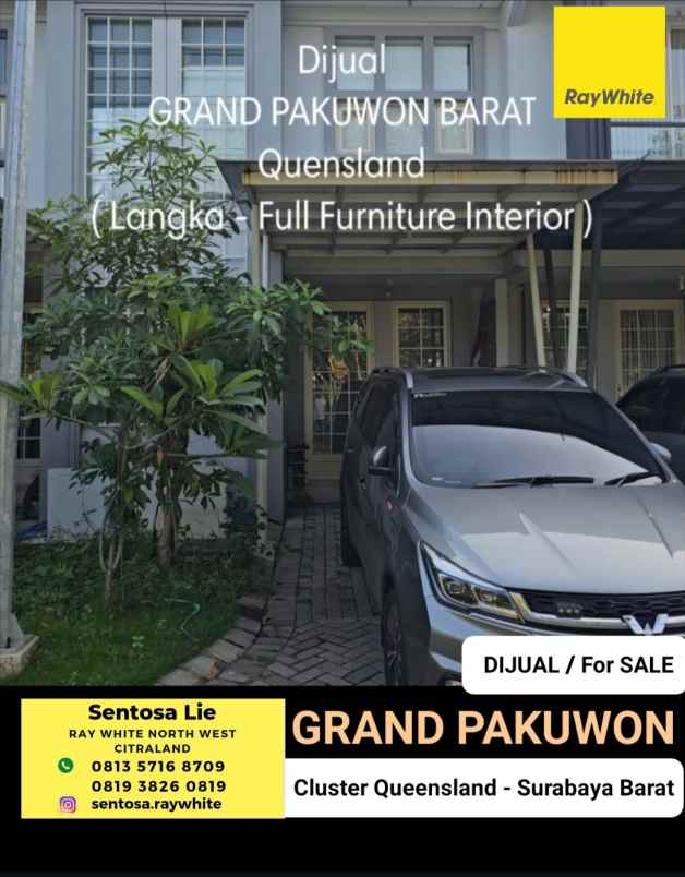 dijual rumah jalan grand pakuwon