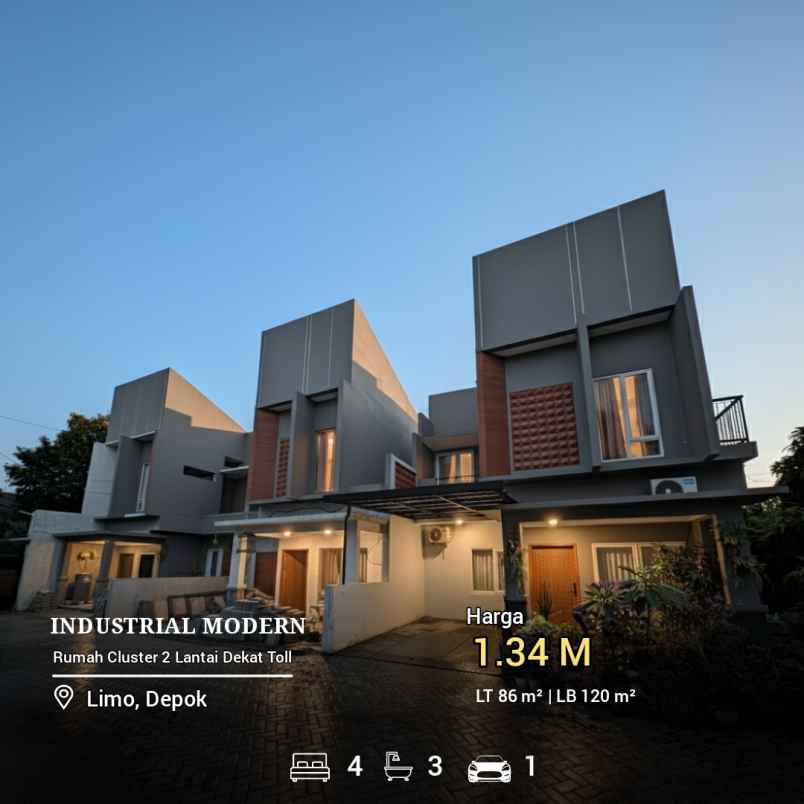 dijual rumah jalan limo raya