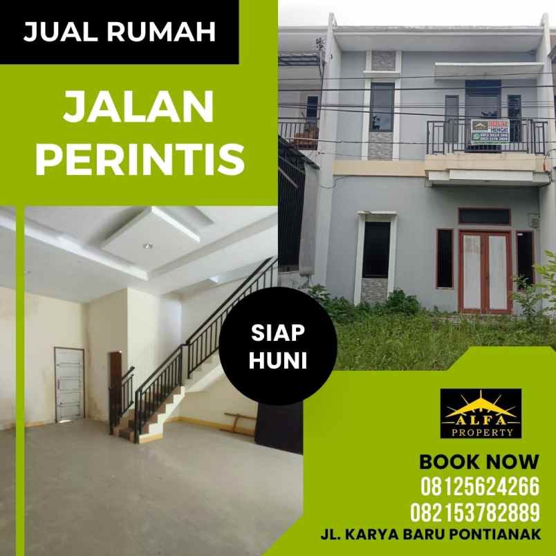 dijual rumah jalan perintis kota pontianak