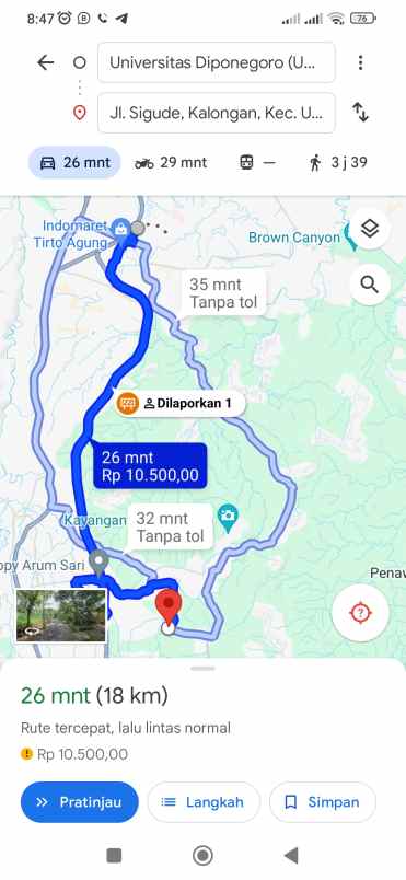 dijual rumah jalan sigude
