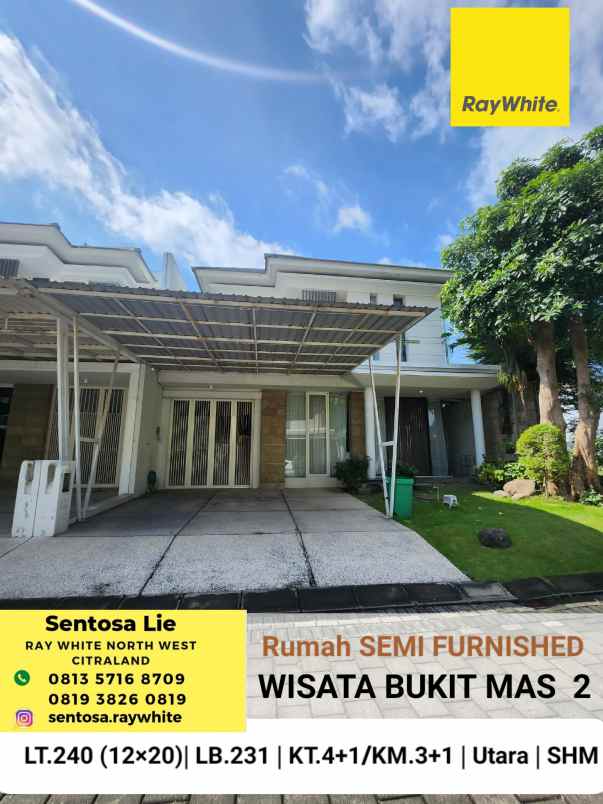 dijual rumah jalan wisata bukit mas 2