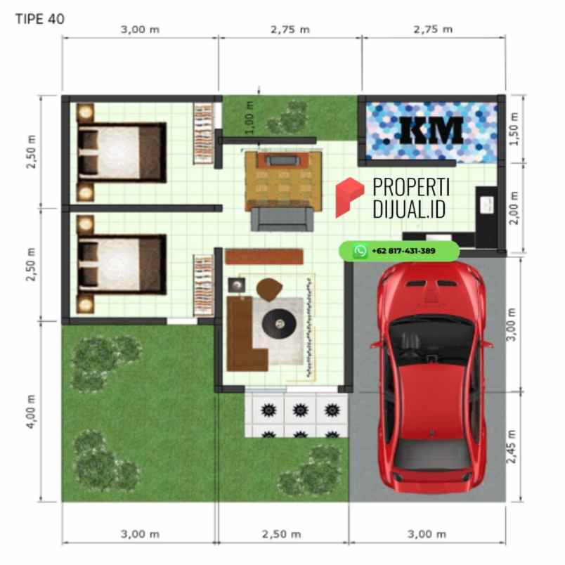 dijual rumah jl wates km 11 sedayu